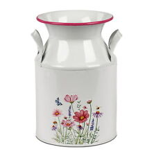 Deko Kanne Metall Milchkanne Garten Krug Blumen Vase Gießkanne Metallkanne