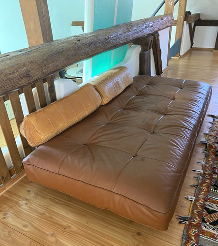 Vintage design braunes leder - vintage,