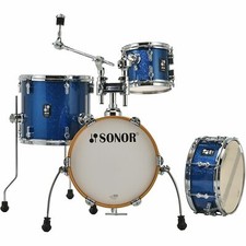 Schlagzeug Sonor AQX 14" Blue Ocean Sparkle Micro Shell Set Drum Set Drumset NEU