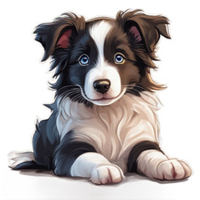 2X Border Collie Car Stickers