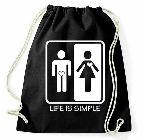 Life simple turnbeutel mann - life,