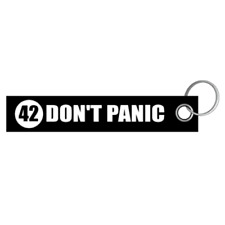DON'T PANIC 42 Sinn des Lebens Schlüsselanhänger Schlüsselband Lanyard 3x16cm