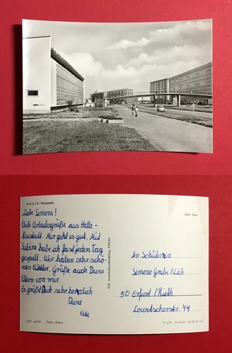 Foto halle neustadt - halle, 1974
