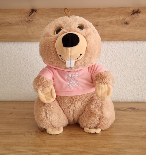Plüschtier biber mit hoodie - biber,,