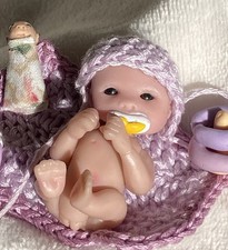 Miniatur Babypuppe ca. 5cm