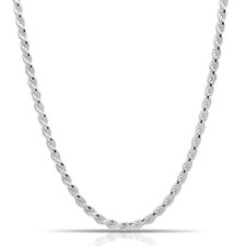 Kordelkette 6 mm 925er Silber