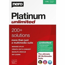 Nero Platinum Unlimited 2024, 1 User, Dauerlizenz, Download