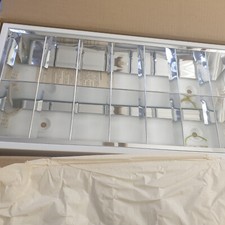 Neue 2x18W hql G13 Rasterleuchte Leuchtenbau Leipzig sachsen Licht LBL Aufputz