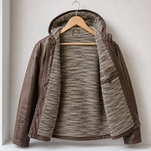 Lederjacke frog vintage mit - lederjacke,