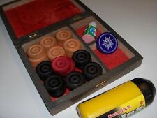 1 CARROM STEINE Set /1-STRIKER-15 gr,+2-Pulver +1 GESCHENKBOX aus Indien