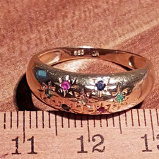 Goldring alt 585 Gold mit 8