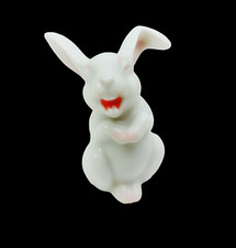 Rosenthal lachender Hase farbig ca. 4,5 cm Ostern