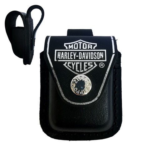 Zippo ledertasche schwarz - ledertasche,,