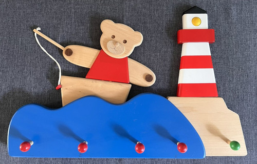Kindergarderobe aus holz - kindergarderobe,