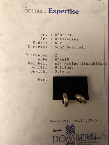 Gold creolen ohrringe 585 - creolen,