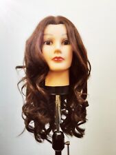 Frisierkopf Trainingskopf Übungskopf mit Echthaar Strähnen