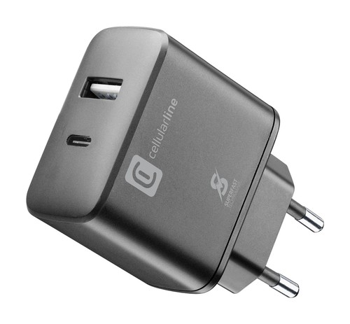 Cellularline dual port travel - dual,