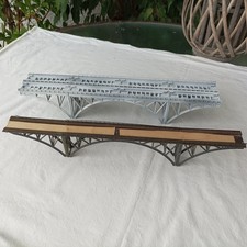 Modellbahn Spur N  2 Brücken Bogenbrücken ein- u.  zweigleisig, fertig gebaut