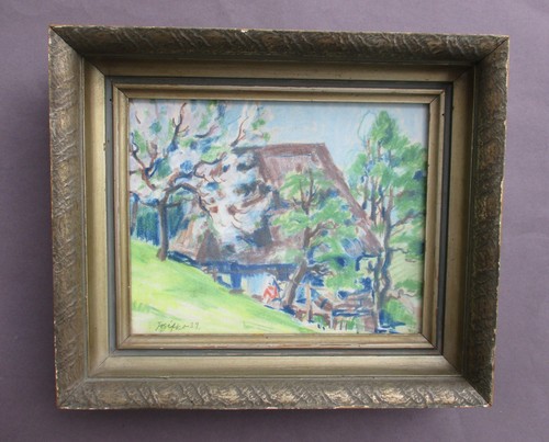 Pastell landschaft mit - landschaft,