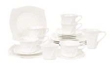 Retsch Arzberg Porzellan Frühstücks- & Kaffeeservice 20-teilig – Creme-Weiß