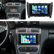 7" Für Mercedes CLC Klasse W203 W209 Autoradio Android 15 GPS Navi Carplay 2+64G