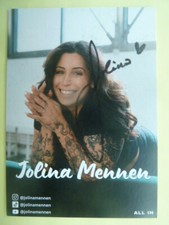 Jolina mennen autogrammkarte - jolina, mennen,