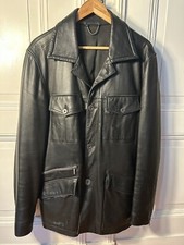 Versace Lederjacke Mantel Gr