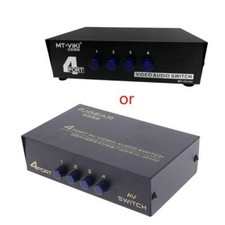 4 Port AV Audio Video RCA 4
