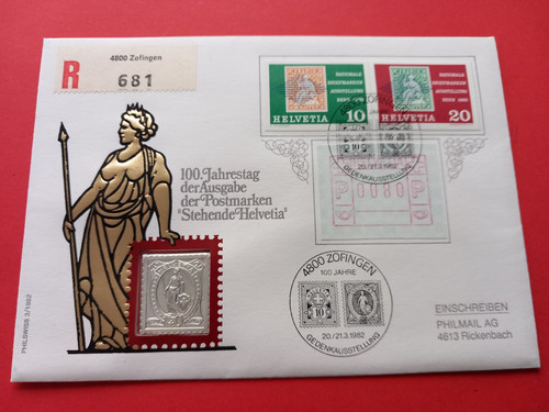 Numisbrief schweiz 1982 - schweiz,