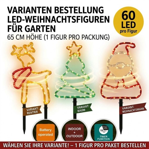 Led weihnachtsfigur 65cm - led,