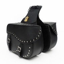 2 Stück Satteltaschen Leder