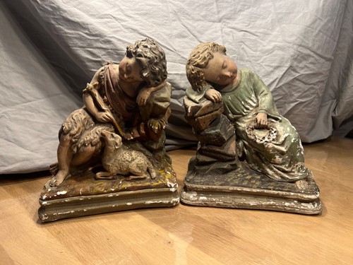 Antike alte heiligenfigur - antike,