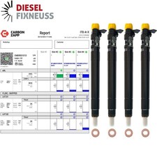 4xEinspritzdüse Injektor Ford Fiat Peugeot Citroen 2,0 TDCI HDI D Multijet