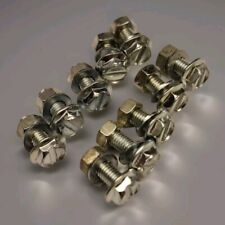 10 St. Schutzblechschrauben M 5 x 12 mm verzinkt, Mutter, U-Scheibe, Fahrrad NOS