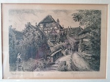 Original Radierung, Wartburg