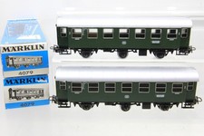 H0 Märklin 2x 4079 Nebenbahnwagen Personenwagen 2.Kl Konvolut AC OVP N91
