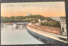 alte Lithografie Postkarte 1910 Remscheid die Talsperre gelaufen