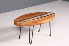 Ovaler Epoxidharz Couchtisch