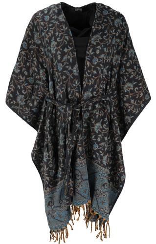 Flauschiger kimono mantel - flauschiger,