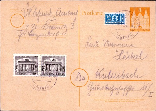 Bauten postkarte zusatz - , +