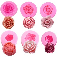Silikonformen Set Blumen Rosen