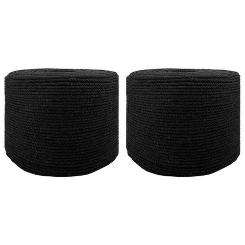 Baumwollseil 2er pack - 2er, schwarz