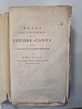 Antikes Buch Essai Sur L'influence de la Poudre a Canon Von  1788