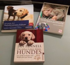 Hunde Bücher Fachbücher Welpenschule Hunderassen Erziehung Set 