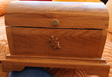 Truhe, Holztruhe, Schatztruhe von einem Freund geschreinert 37 x 26 x 20 cm unbe