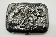 Antik Zigarettenetui Drache