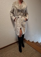 Mantel mit Fellkragen Gr. 42