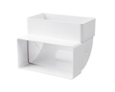 Flachkanal Bogen 90° PVC