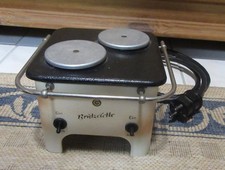 Elektrischer Puppenherd Kinderherd, DDR Brutzelette Gaselan VEB Berlin, Typ 2k