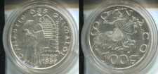 MONACO 1997 - 100 Francs in Silber, stgl. - GRIMALDI DYNASTIE